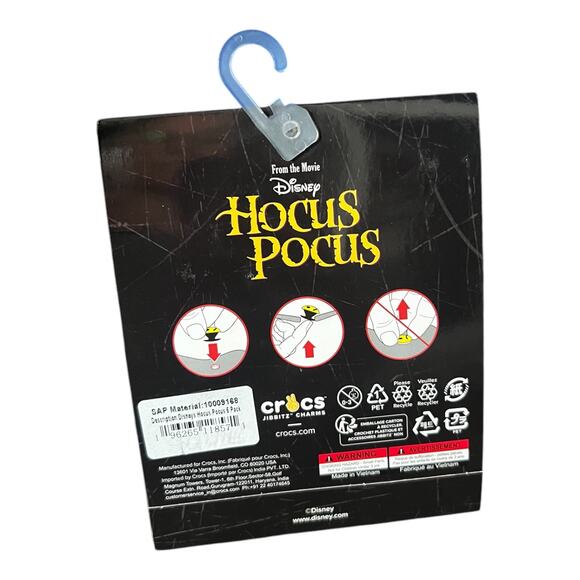 DISNEY HOCUS POCUS CROCS JIBBITZ ™️  | 5 PACK *NEW* - Picture 2 of 2